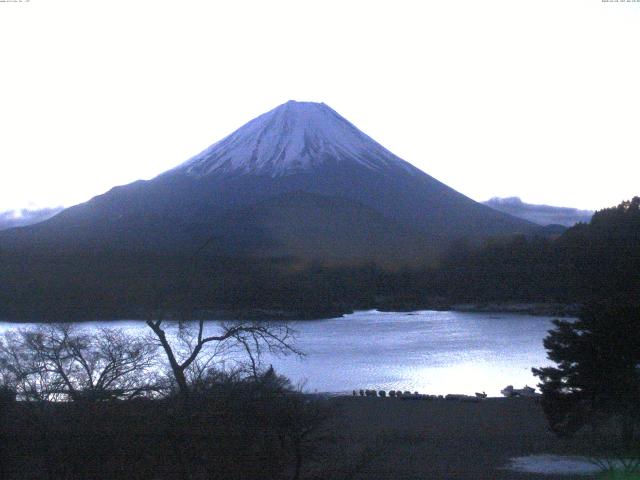 精進湖からの富士山