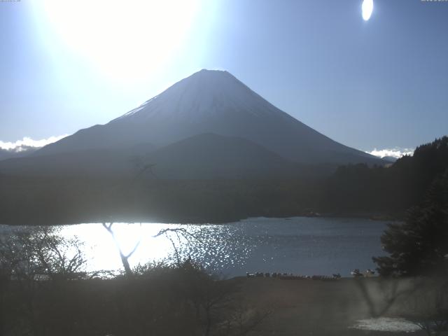 精進湖からの富士山