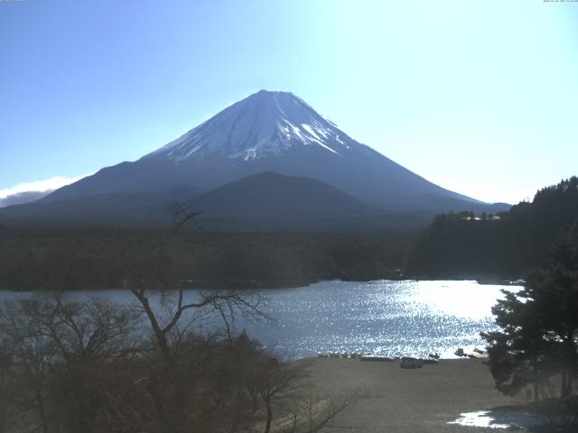 精進湖からの富士山