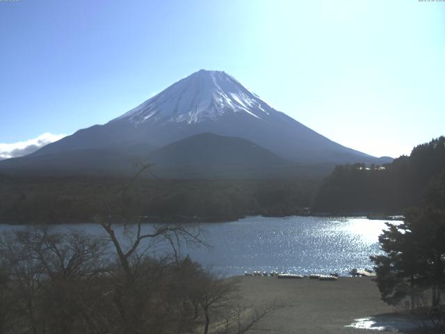 精進湖からの富士山