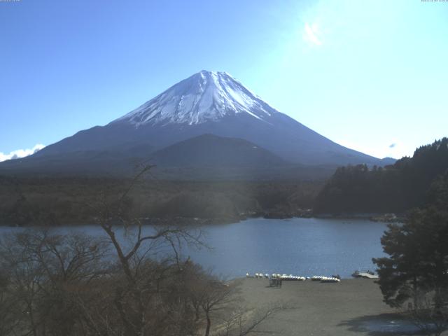 精進湖からの富士山