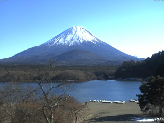 精進湖からの富士山