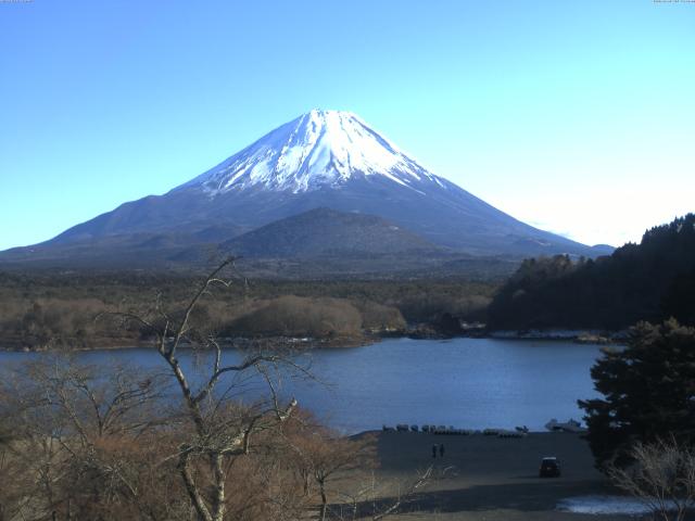 精進湖からの富士山