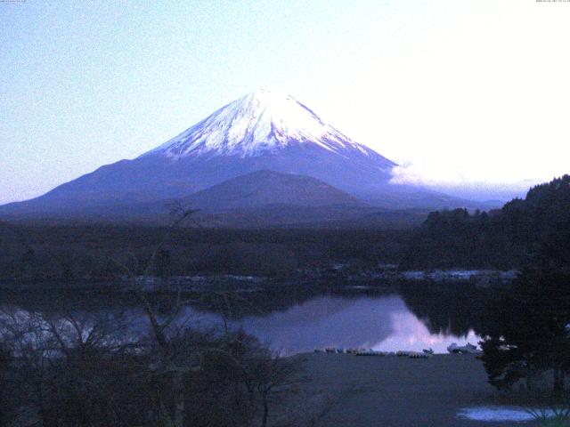 精進湖からの富士山