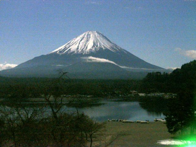 精進湖からの富士山