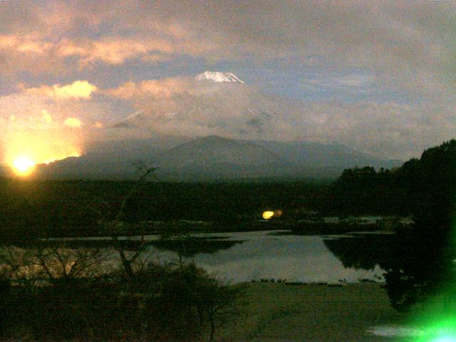 精進湖からの富士山