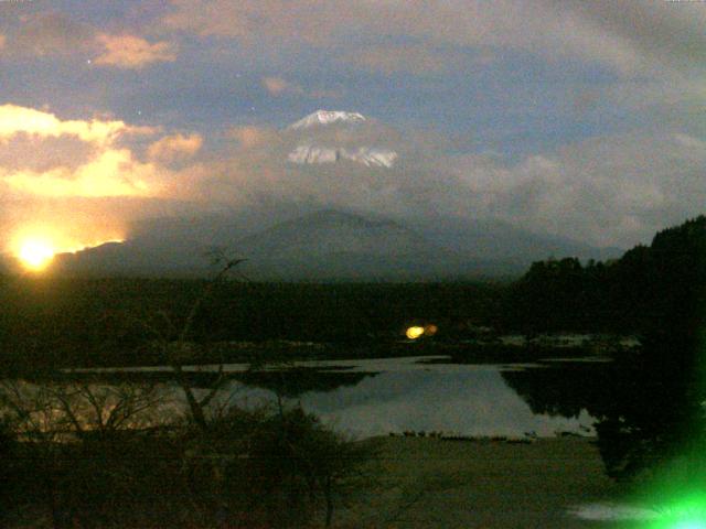 精進湖からの富士山