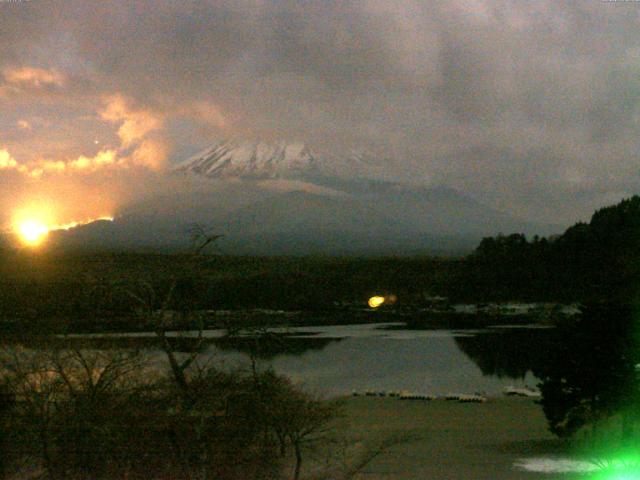 精進湖からの富士山