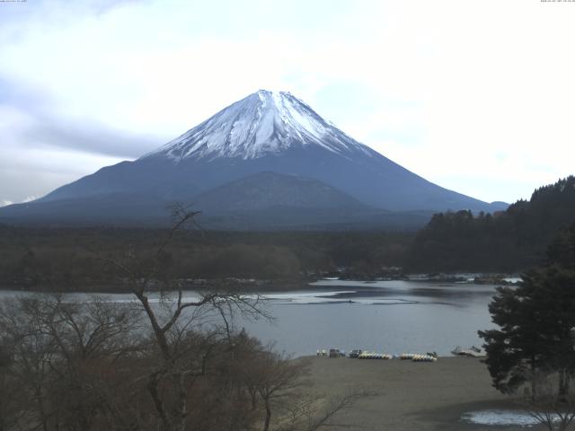 精進湖からの富士山