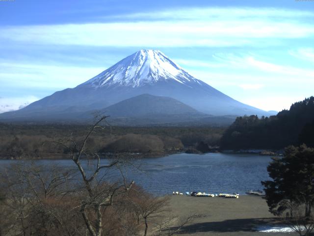 精進湖からの富士山