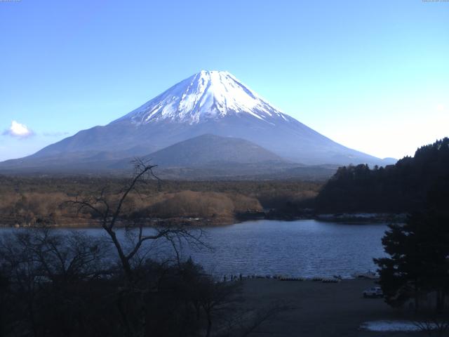 精進湖からの富士山