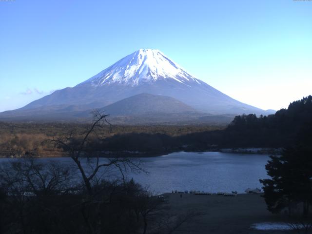 精進湖からの富士山