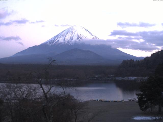 精進湖からの富士山