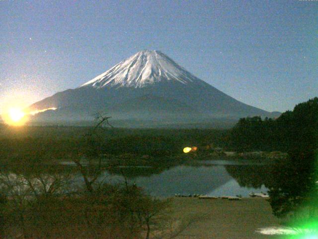 精進湖からの富士山