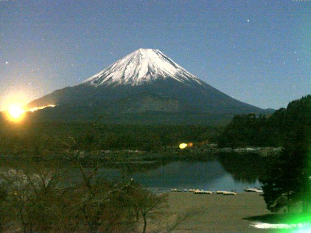 精進湖からの富士山