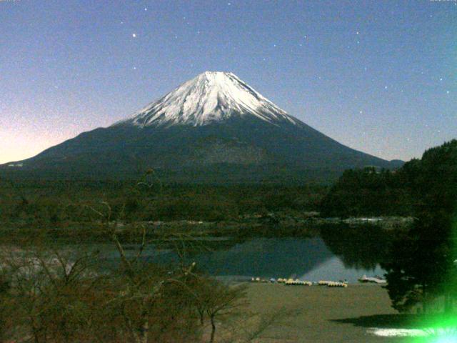 精進湖からの富士山