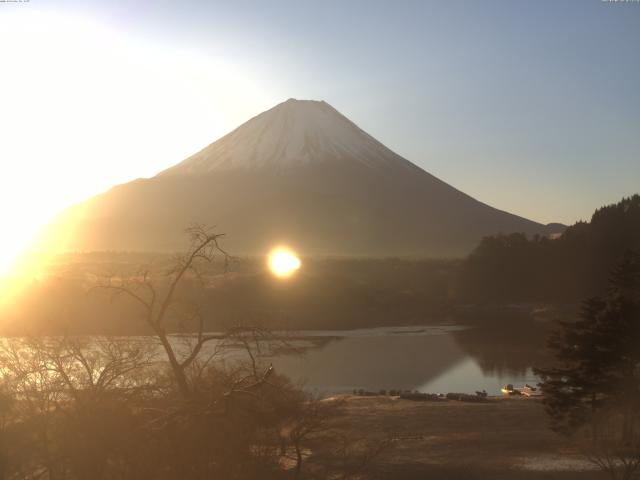 精進湖からの富士山