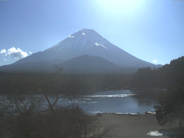 精進湖からの富士山