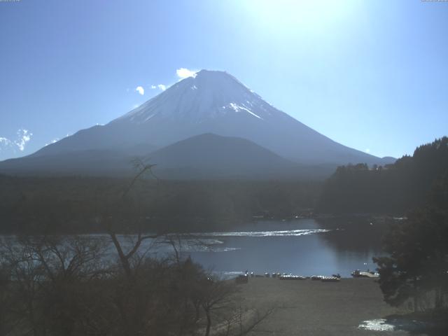 精進湖からの富士山