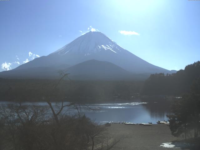 精進湖からの富士山