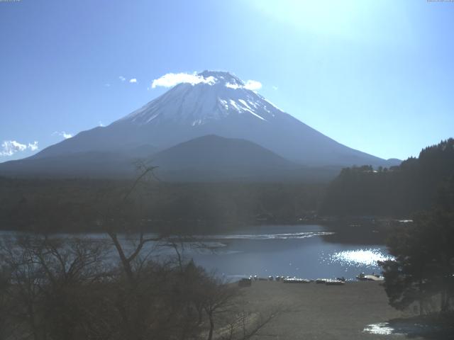 精進湖からの富士山