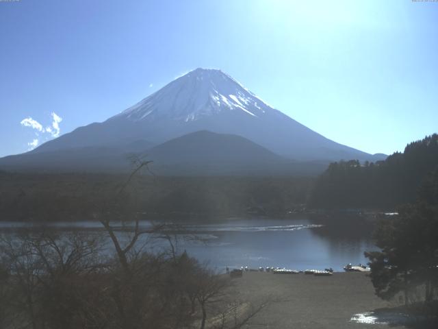 精進湖からの富士山