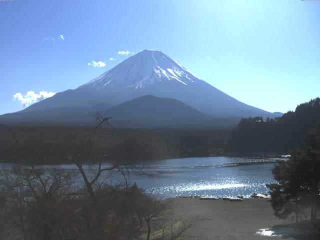 精進湖からの富士山