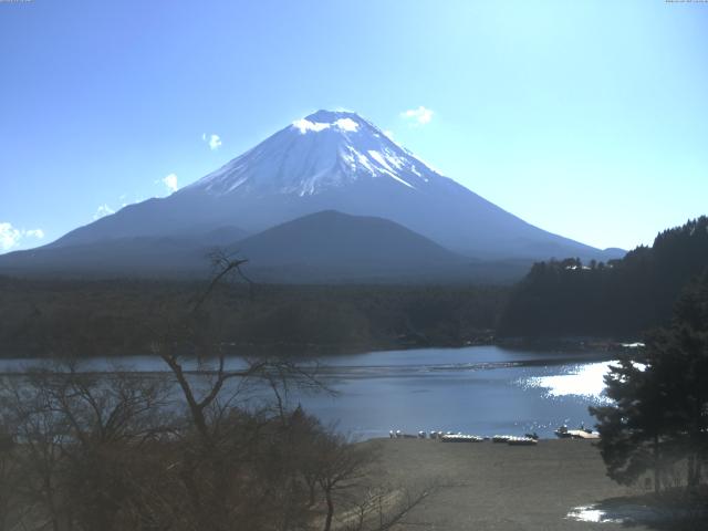精進湖からの富士山