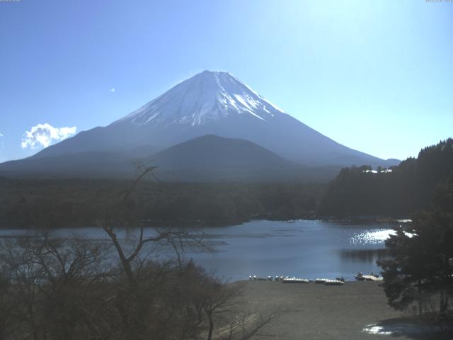 精進湖からの富士山
