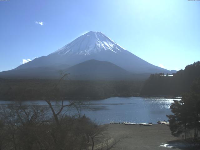 精進湖からの富士山