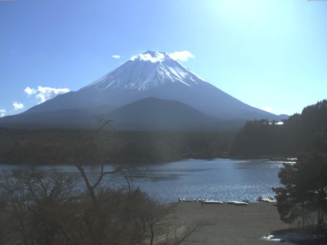 精進湖からの富士山