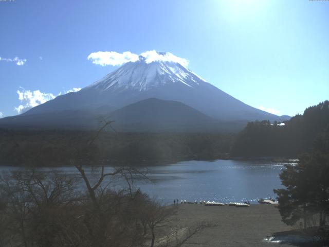 精進湖からの富士山