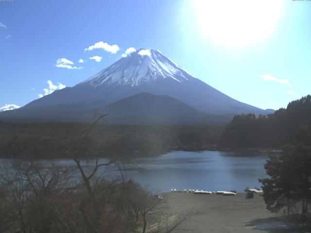 精進湖からの富士山