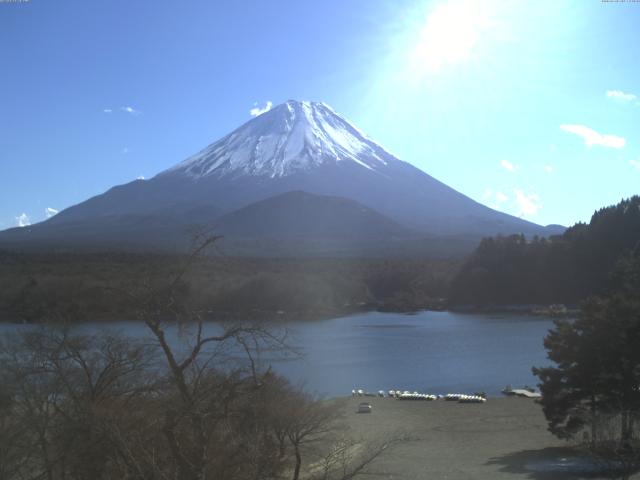 精進湖からの富士山