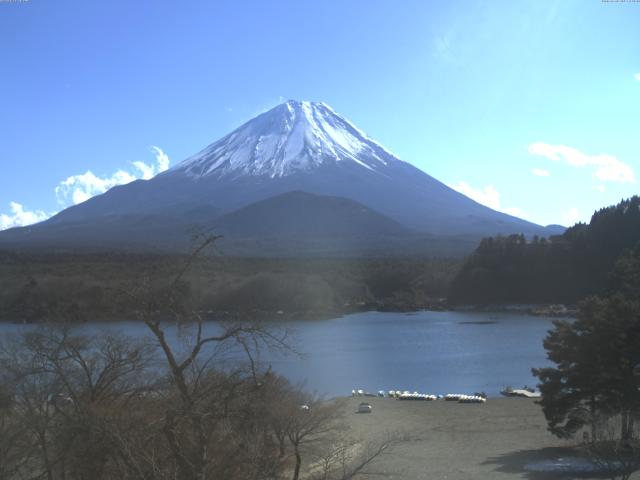 精進湖からの富士山
