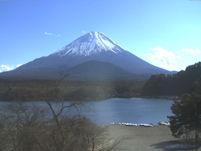 精進湖からの富士山