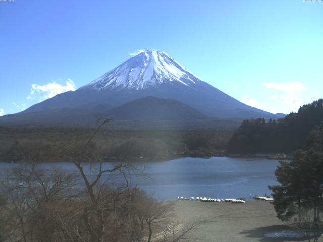 精進湖からの富士山