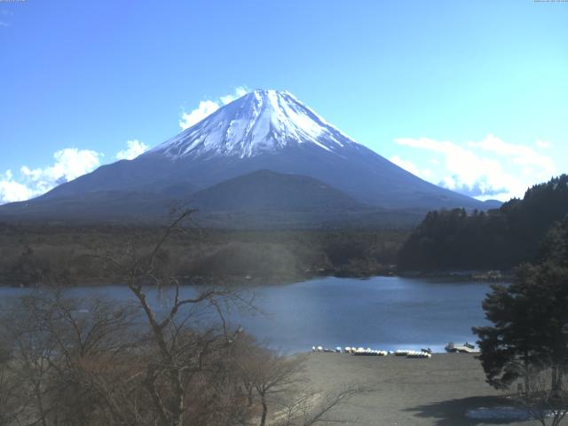 精進湖からの富士山