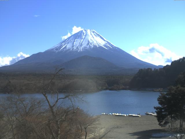 精進湖からの富士山