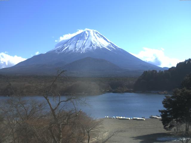 精進湖からの富士山