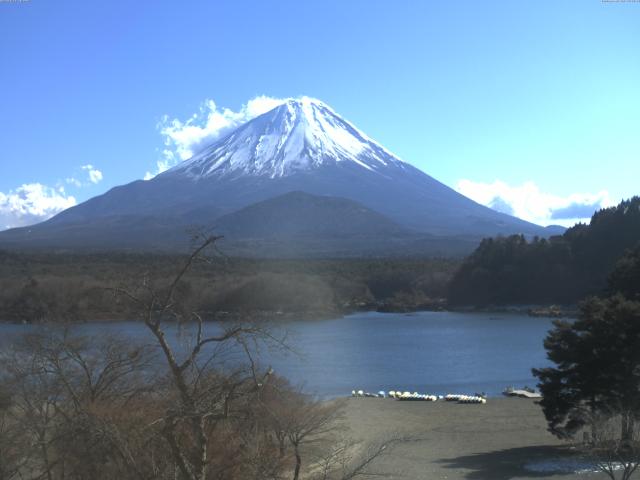 精進湖からの富士山