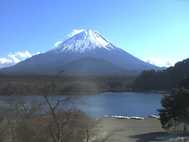 精進湖からの富士山