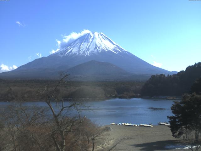 精進湖からの富士山