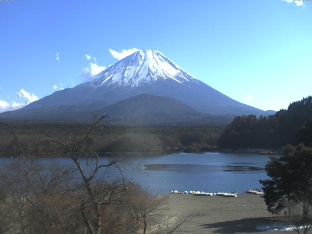 精進湖からの富士山