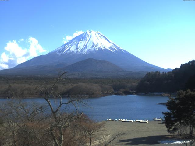 精進湖からの富士山