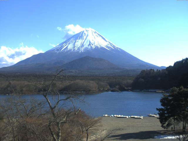 精進湖からの富士山