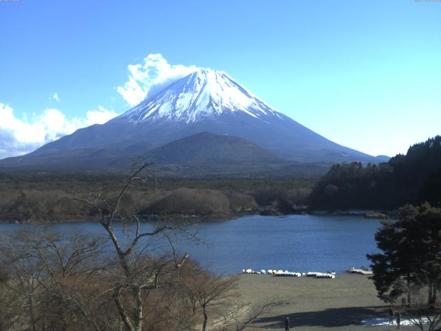 精進湖からの富士山