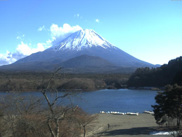 精進湖からの富士山