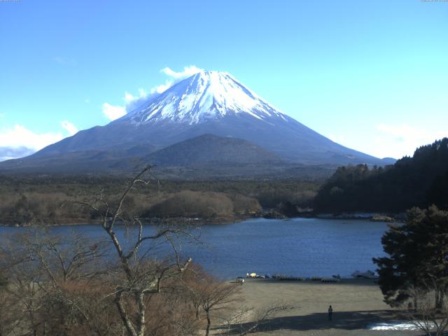 精進湖からの富士山