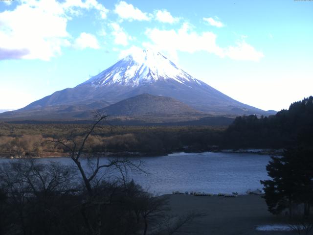 精進湖からの富士山